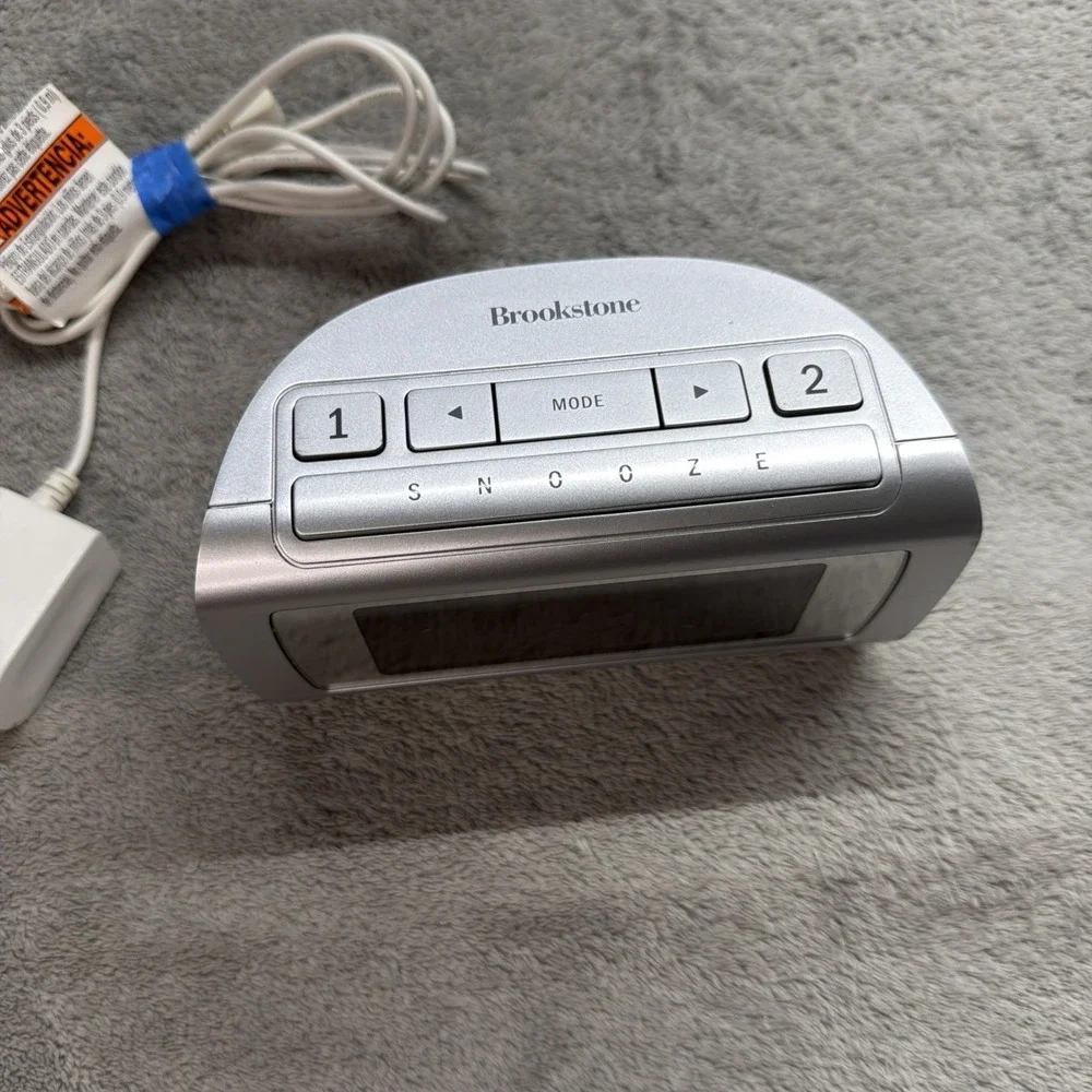 Brookstone 4511 TimeSmart Self Setting Digital Dual Alarm Clock